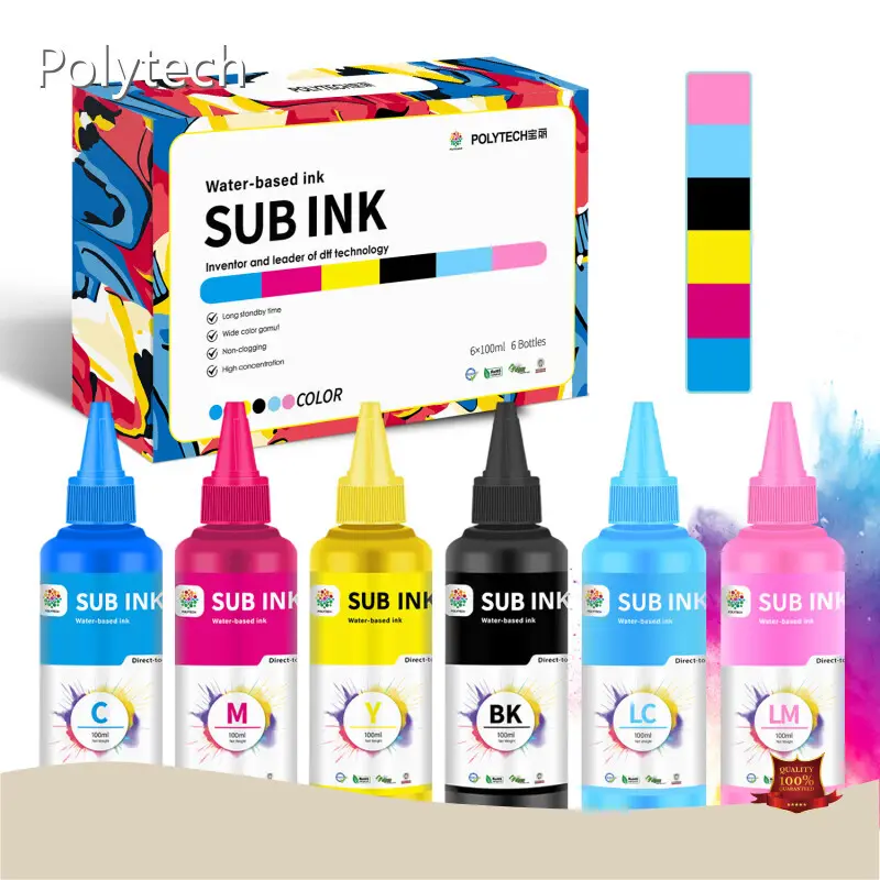 6 Color Sublimation Ink - - Polytech 1
