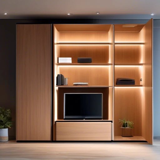 Smart Wardrobe with Voice-Activated Lighting 1