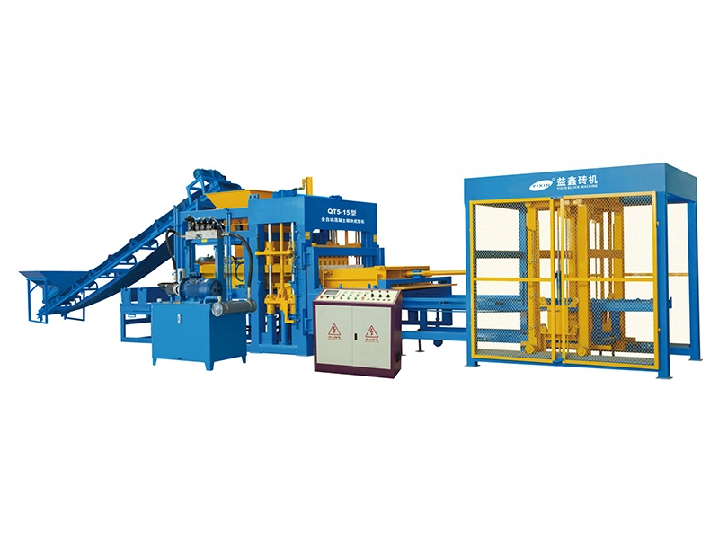 Yixin Machinery شعبية بالجملة مجموعة كاملة من آلة إنتاج بلوك السد الأسمنتي QT5-15 1