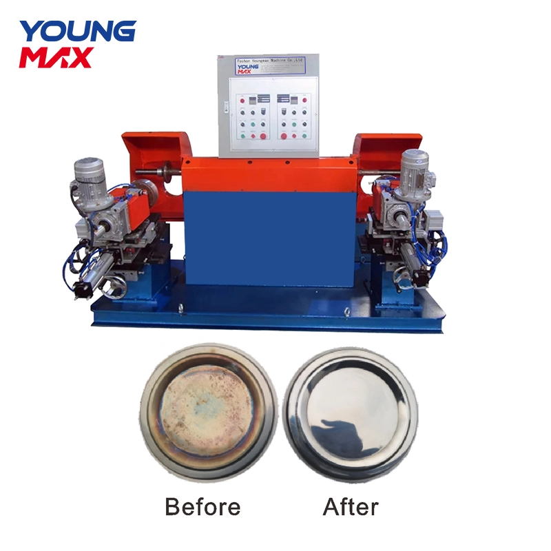 Youngmax metal cover heating plate lid mirror finish polishing machine 1