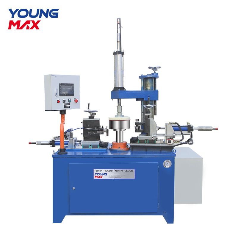 Máquina para fabricar utensilios de cocina, para rebordear y cortar chapa metálica Young Max 5