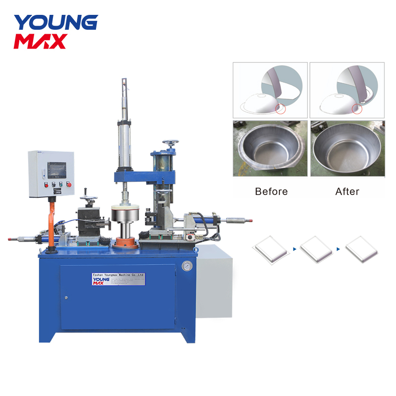 Máquina para fabricar utensilios de cocina, para rebordear y cortar chapa metálica Young Max 3