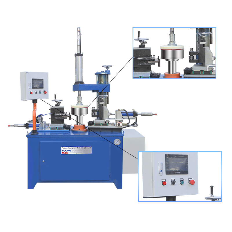 Máquina para fabricar utensilios de cocina, para rebordear y cortar chapa metálica Young Max 1