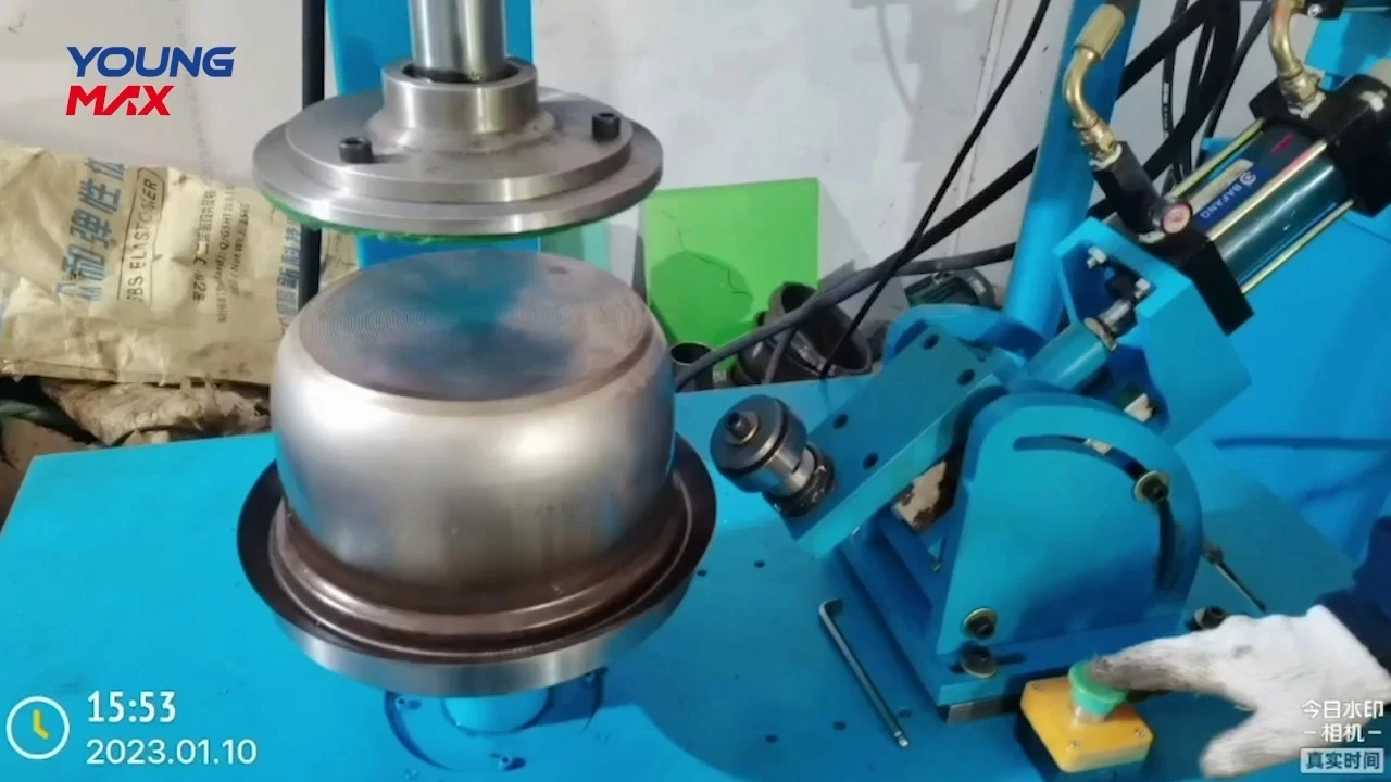 Máquina rebordeadora de ollas interiores de utensilios de cocina de forma especial Youngmax 1