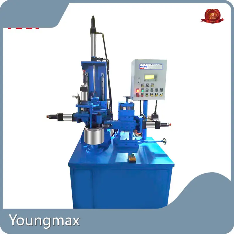 Automatic Cookware Cutting Trimming Beading Machine by Sea - - Youngmax 1