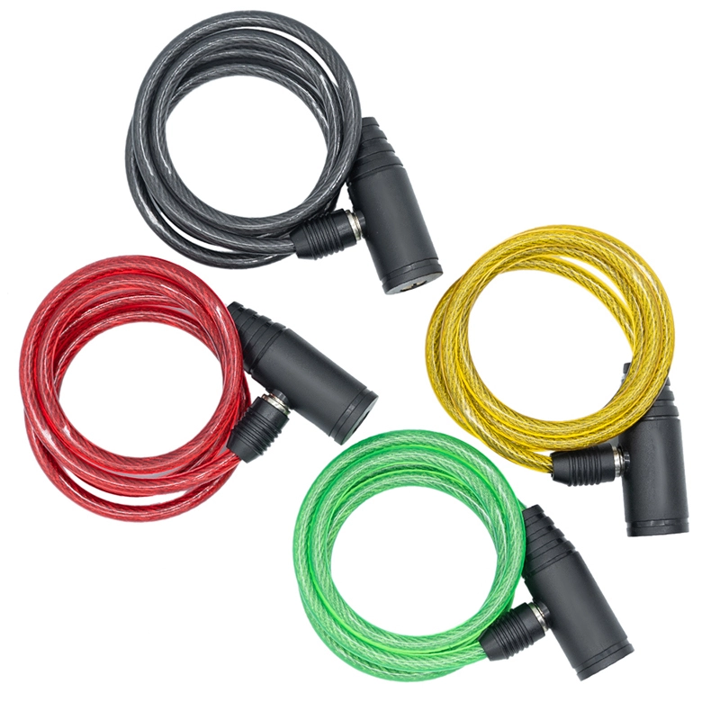 Bicycle steel cable lock with 2keys YMCL002 1