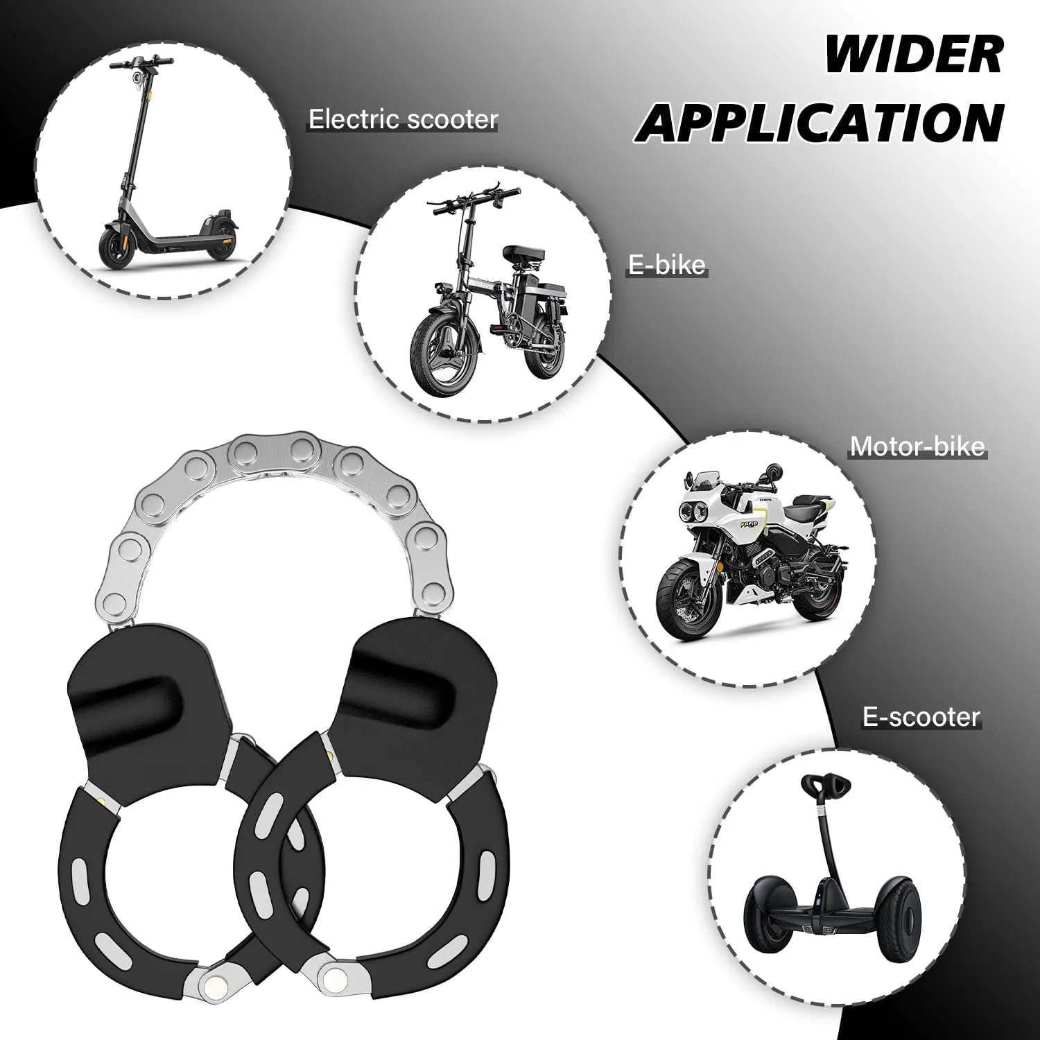 Factory Direct Scooter Handcuff Lock Series Ensure Parking Safety 6