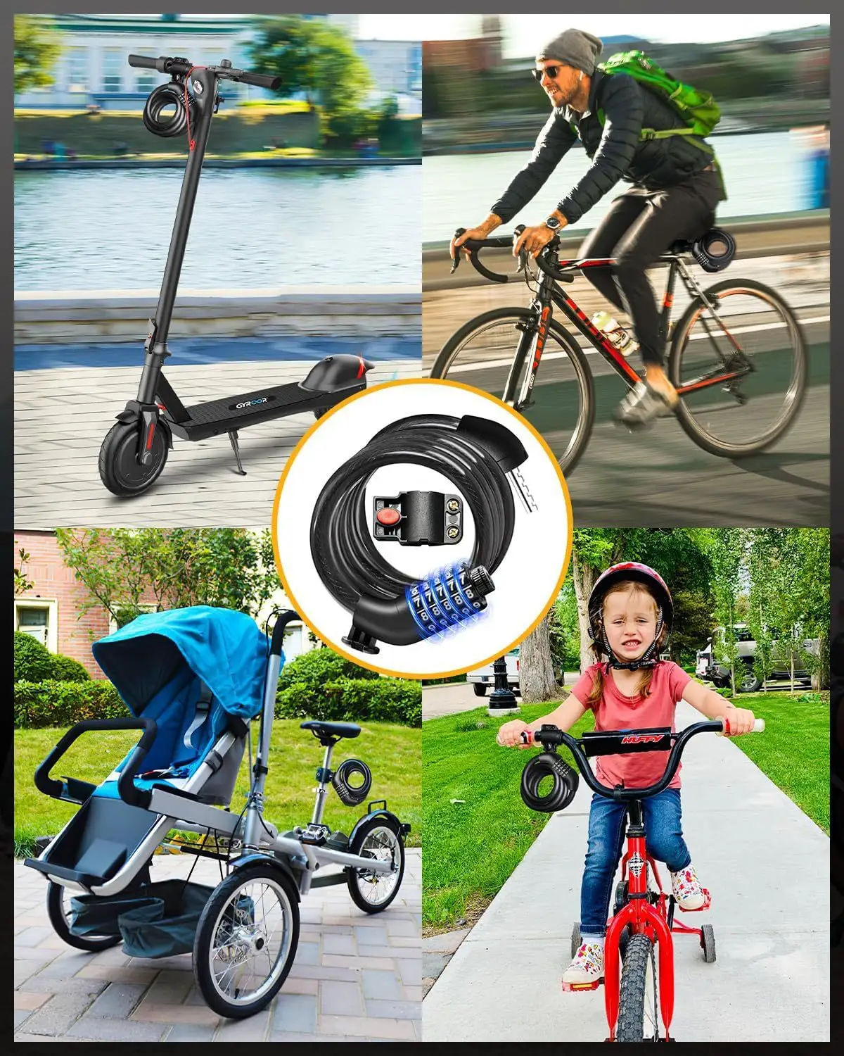 Electric Scooter Lock Bike Cable Lock Wholesale - UMEDO Lock 5