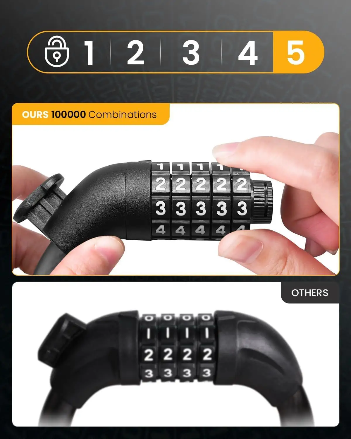 Electric Scooter Lock Bike Cable Lock Wholesale - UMEDO Lock 3