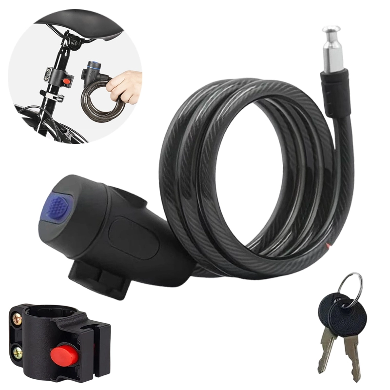 YMCC21 Bicycle Anti-theft Chain Lock Key Steel Cable Lock 1