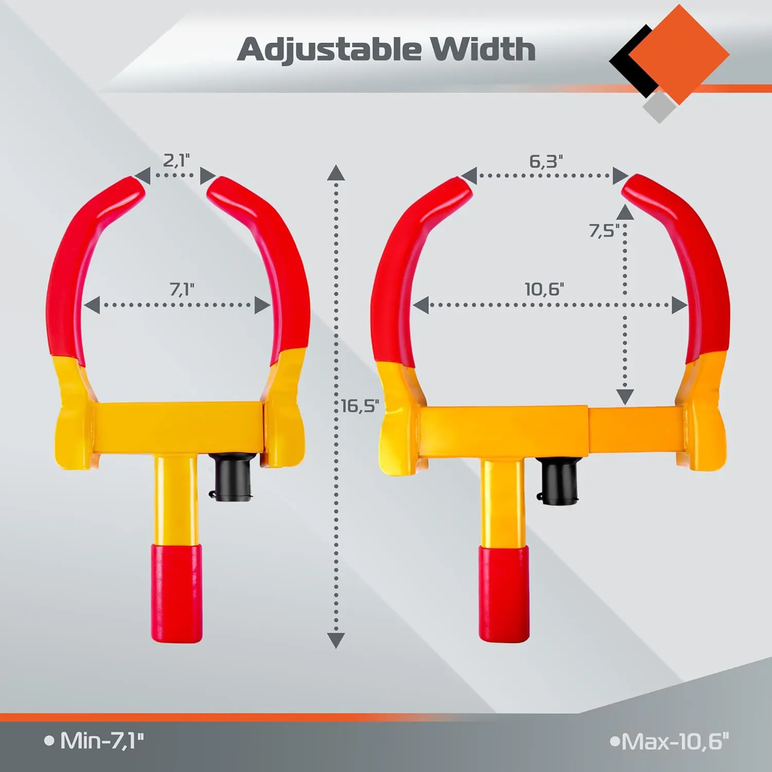 Wheel Steering Lock Product Wholesale - UMEDO Lock 3