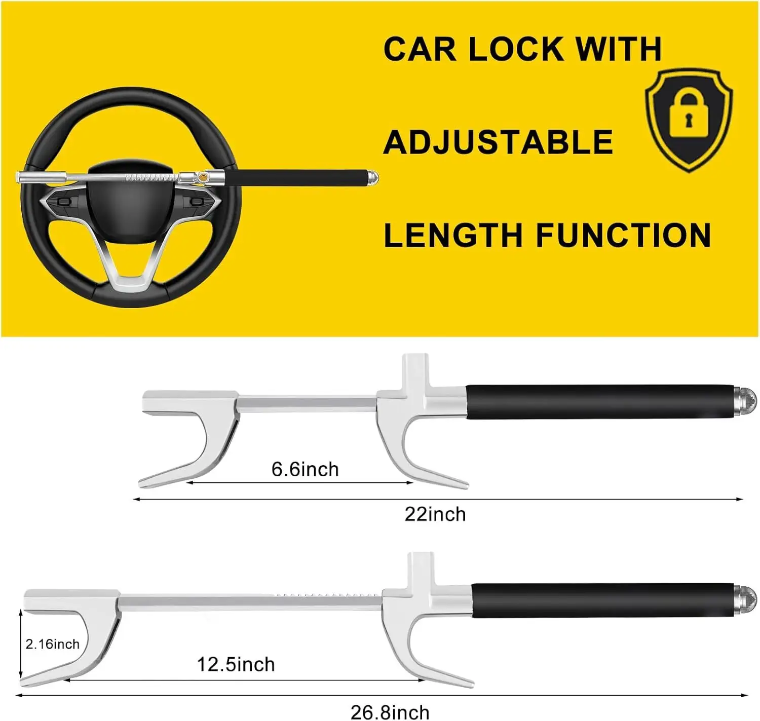 Auto Steering Wheel Lock by UMEDO Lock-1 8