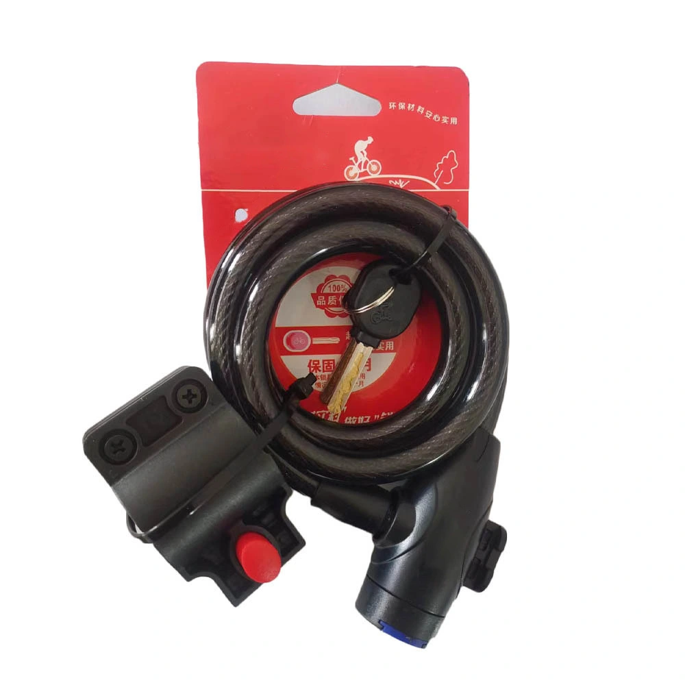 Antivol UMEDO robuste, étanche à l'eau et à la poussière, en acier pour vélo, moto, scooter, avec clé et support. 1