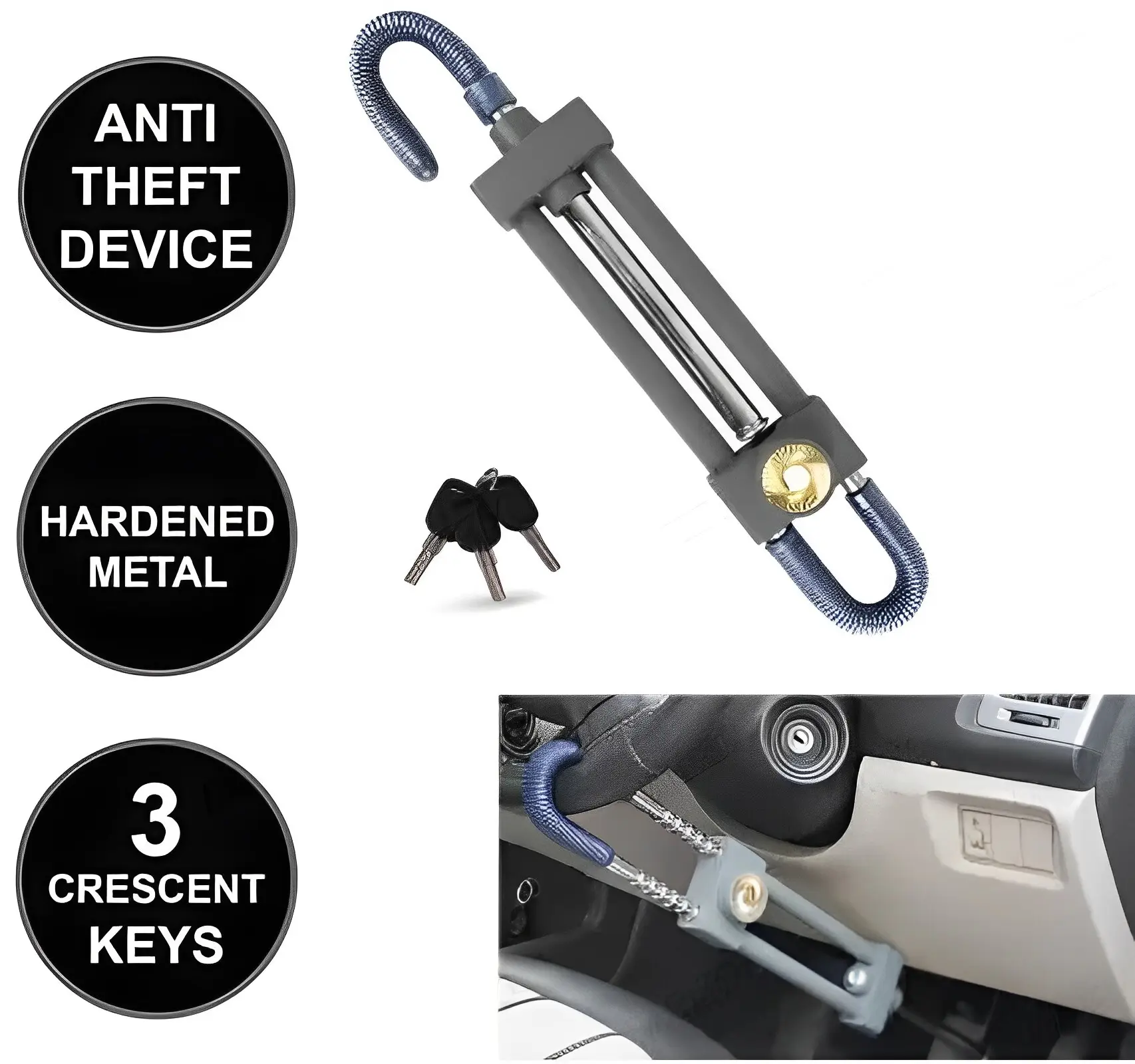 Steering Wheel Security Lock Product Wholesale - UMEDO Lock 5
