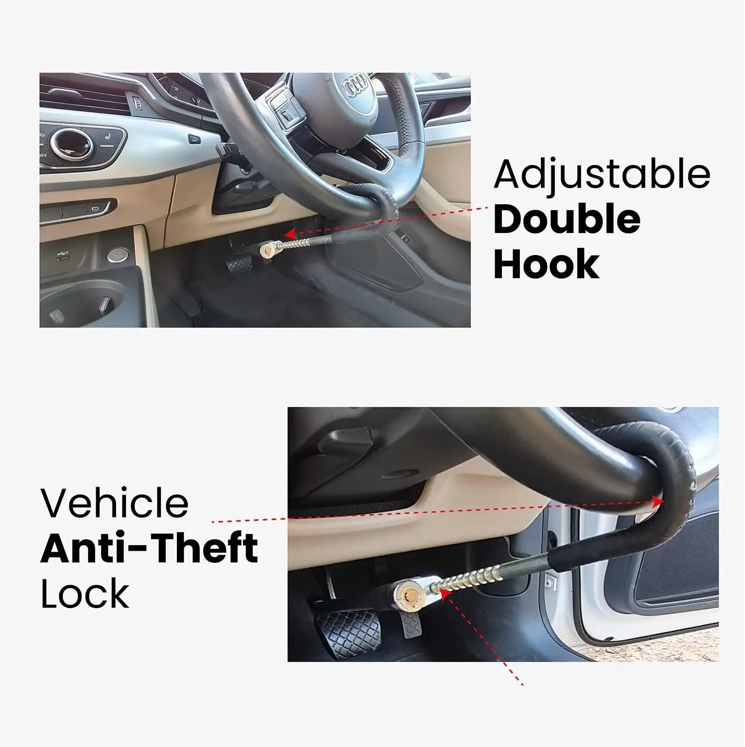 UMEDO Lock Auto Steering Wheel Security Lock Factory Price 4