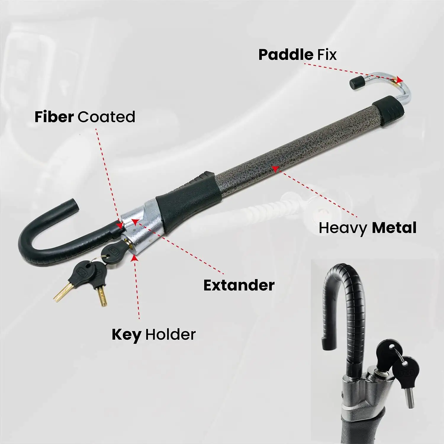 UMEDO Lock Auto Steering Wheel Security Lock Factory Price 3