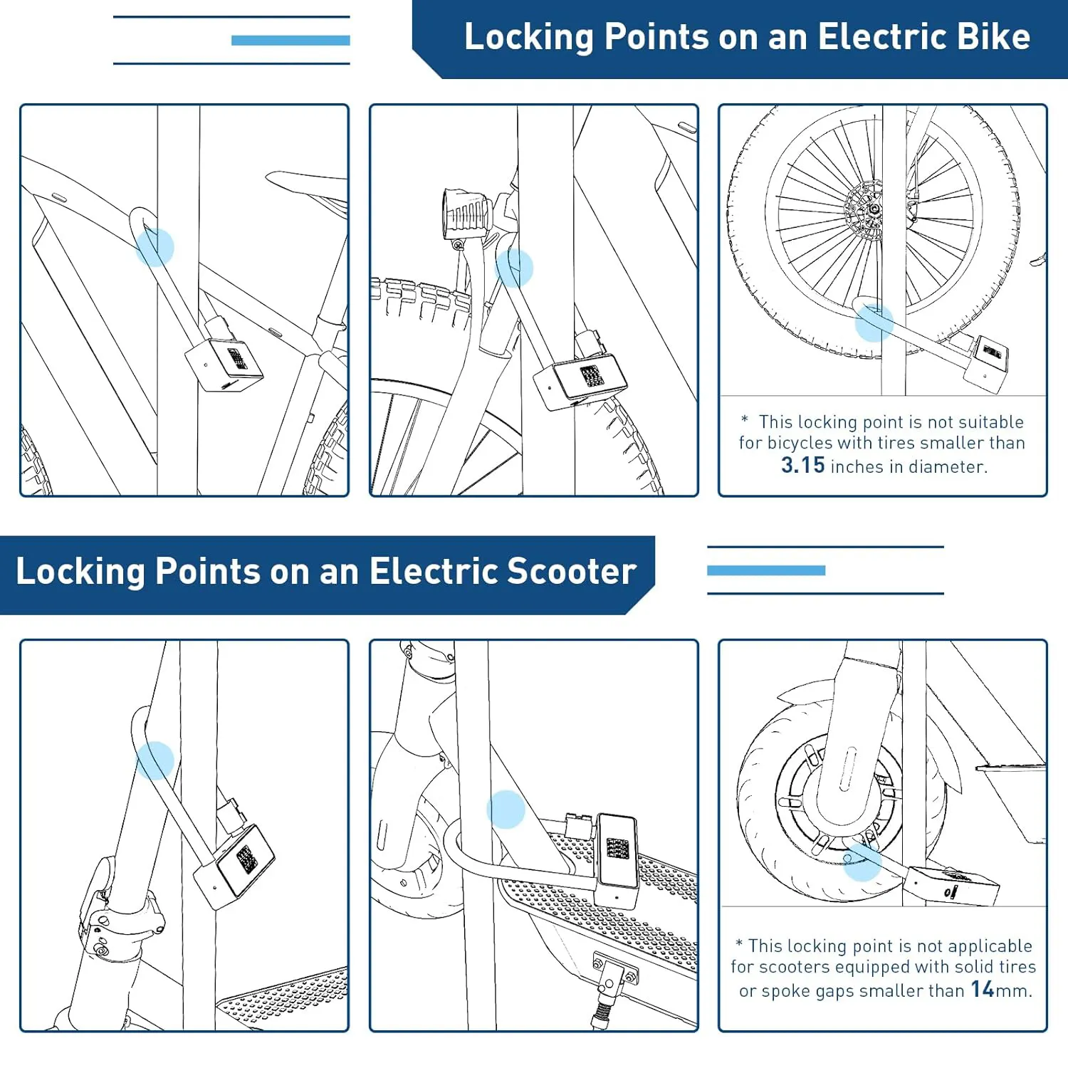 Good Selling Motorbike Lock with Good Price Ensure Parking Safety 6