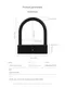 Long Lasting Motorbike U Lock for Personal Travel 11