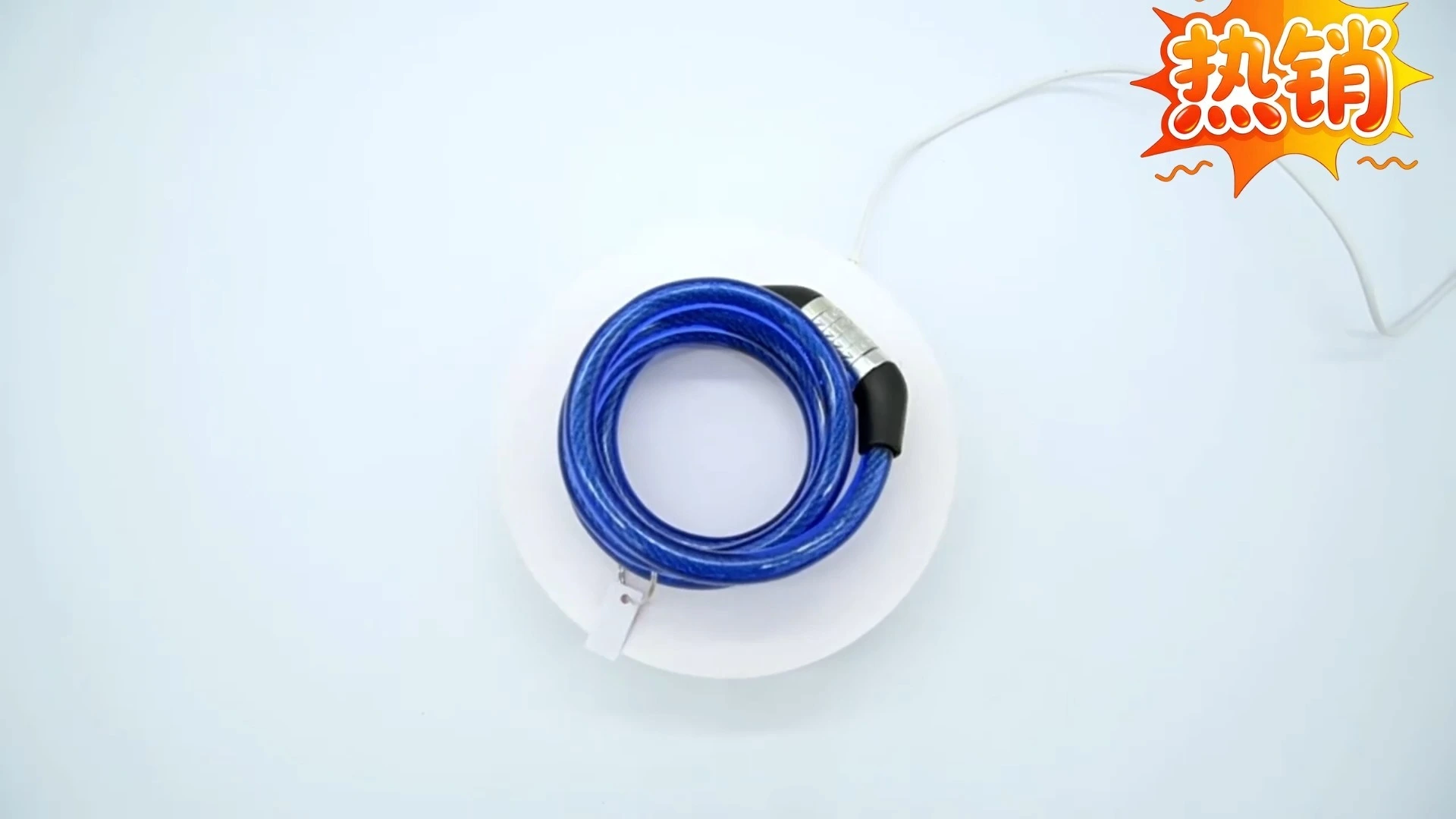 Antivol de vélo UMEDO à 4 chiffres avec poignée VTT et câble antivol à combinaison 8 x 1000 mm 1