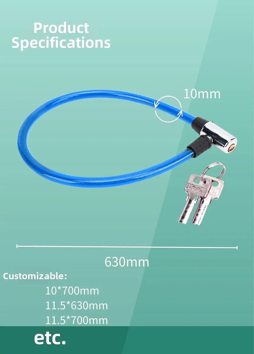 Motorcycle Lock Electric Scooter Lock Prevent Vehicle Theft Manufacturer 2