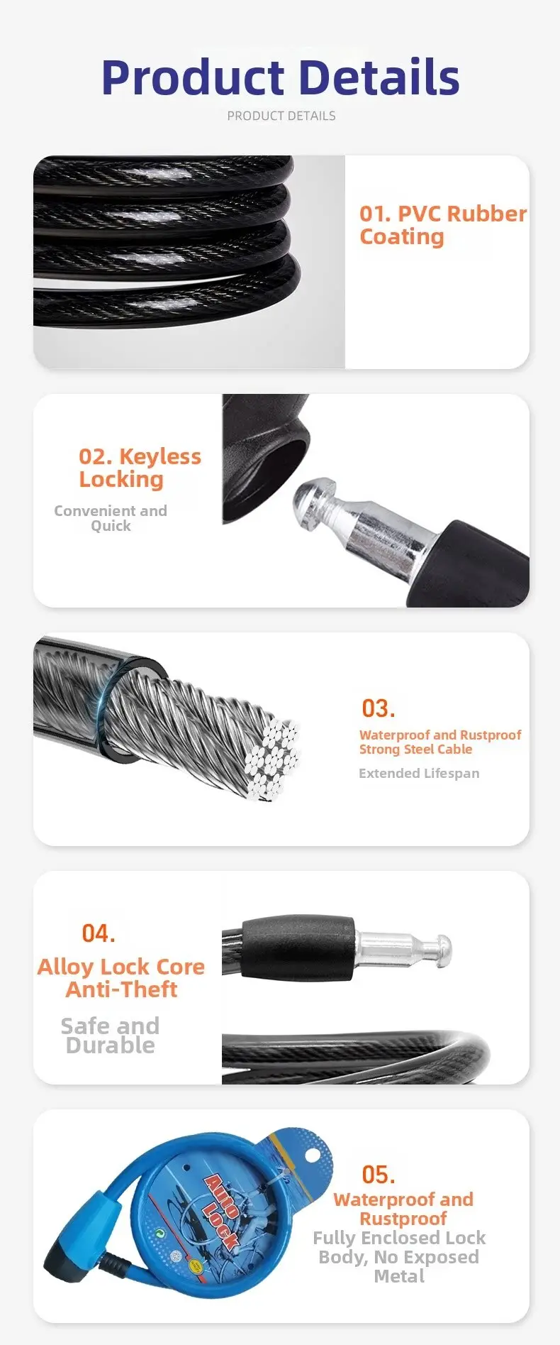 Electric Scooter Lock by UMEDO Lock 8