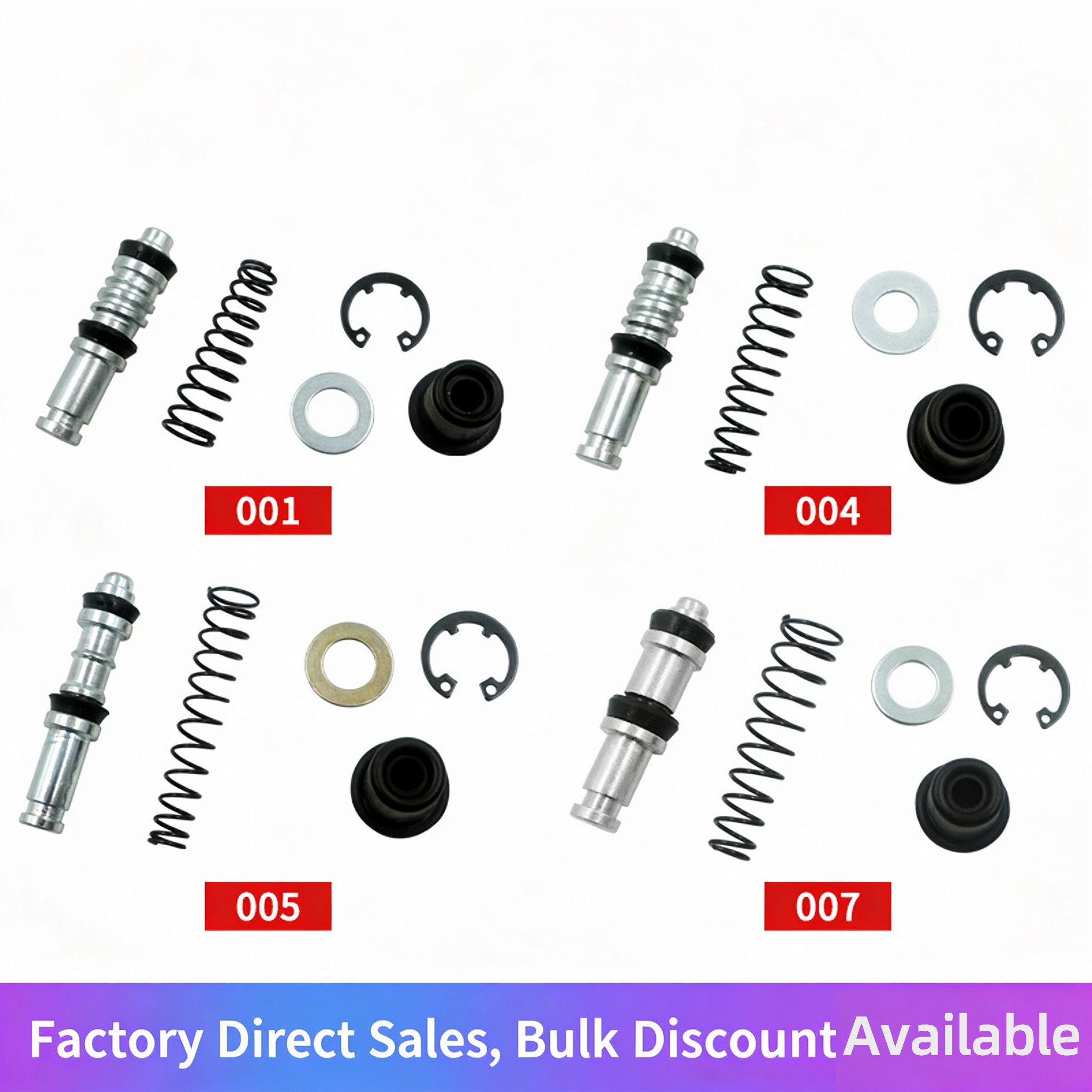 UMEDO Aluminum Alloy Vehicle Brake Pump & Disc Brake Repair Kit with Piston Parts and Master Cylinder Parts 1
