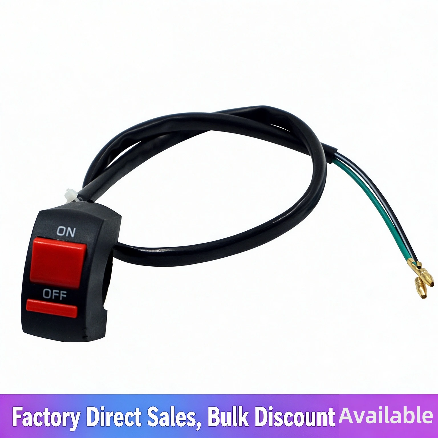 Motorcycle Off-road Vehicle Mountain Bike Modification Accessories LED Headlight Controller Double Flash Switch Hazard Light 1