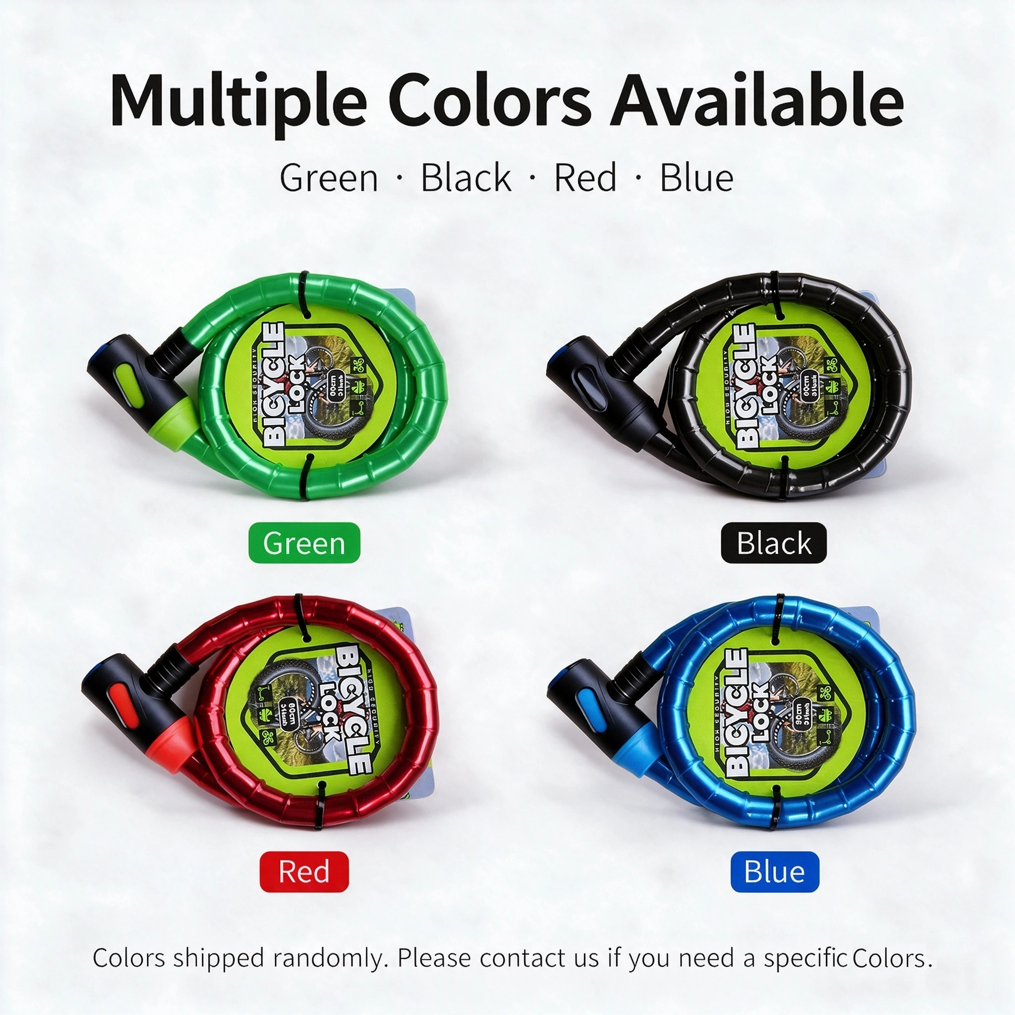 Cadeado para bicicleta, para mountain bike e bicicleta de estrada, cadeado de corrente reforçada, cadeado universal antifurto para acessórios de ciclismo 1