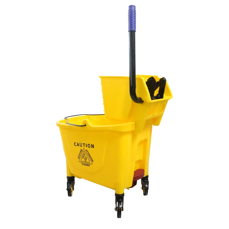 Nouveau Seau de vadrouille d'essoreuse de luxe en plastique 32L chariot de chariot facile à nettoyer seau de vadrouille avec pédale 1