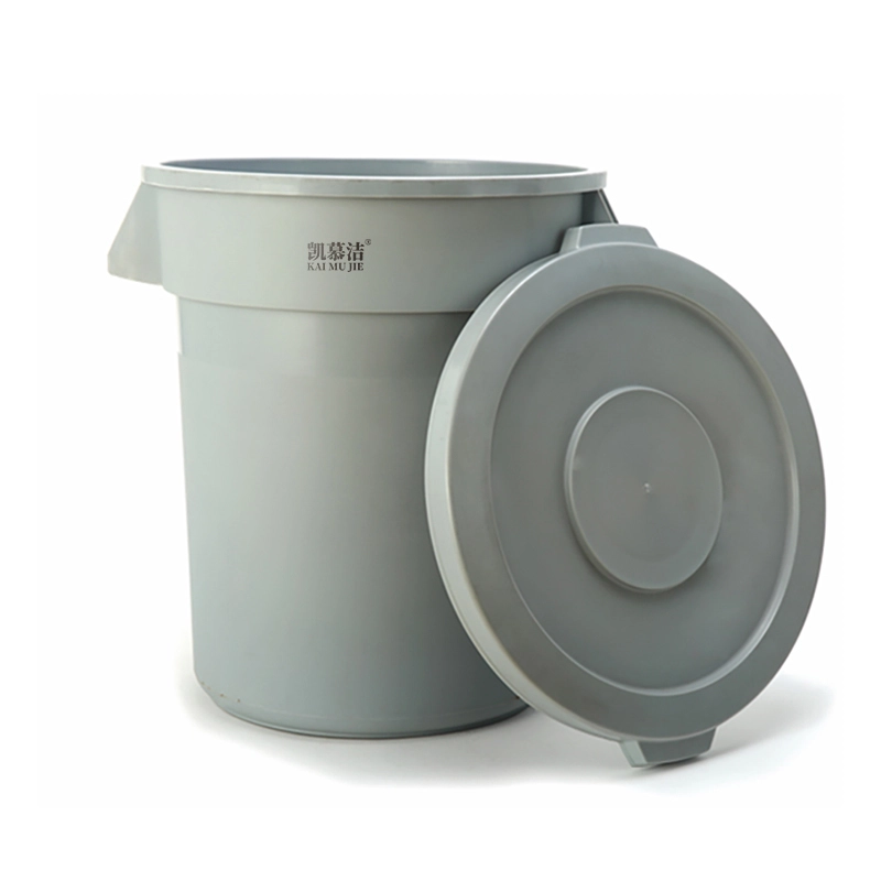 76L Large capacity circular garbage bin 1