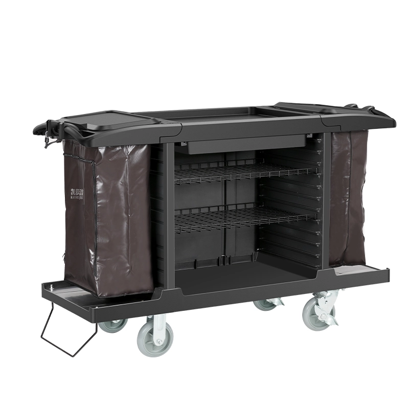 AF08159C Multi-Functional Hotel Service Cart Cleaning Janitor Housekeeping Service Trolley medical car Tool Cart 1