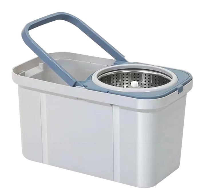 conjunto de balde de esfregão giratório cinza 1