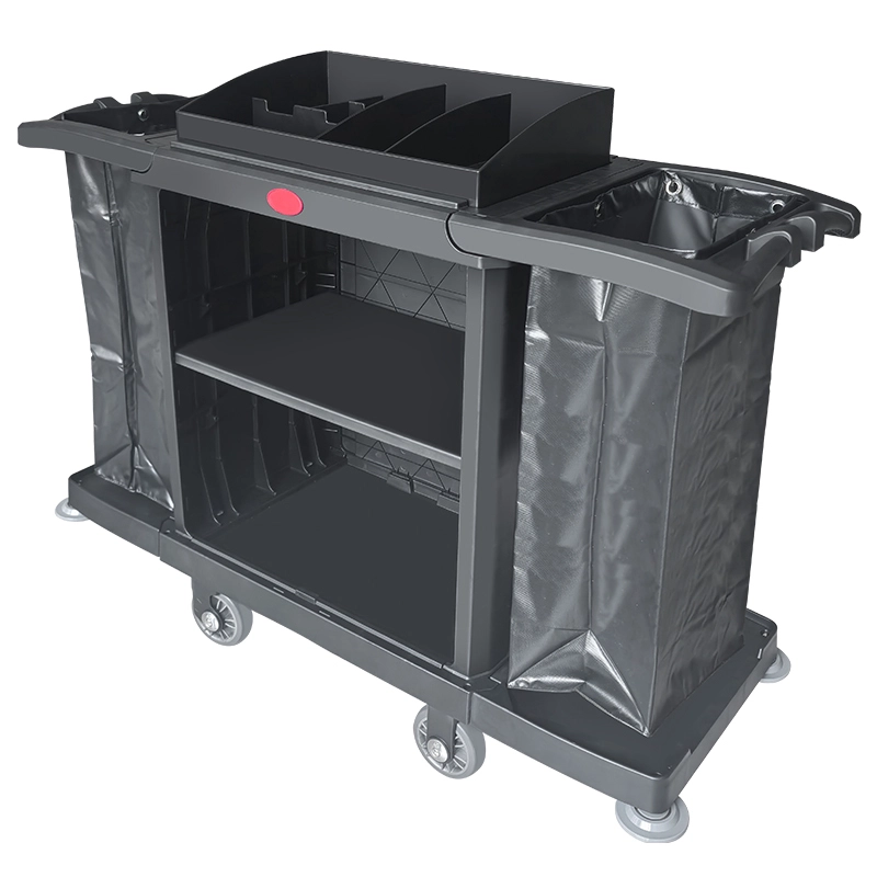 Cleaning Cart Multifunctional Handcart Room Service Cart Hotel Hygiene Housekeeping Cart 1