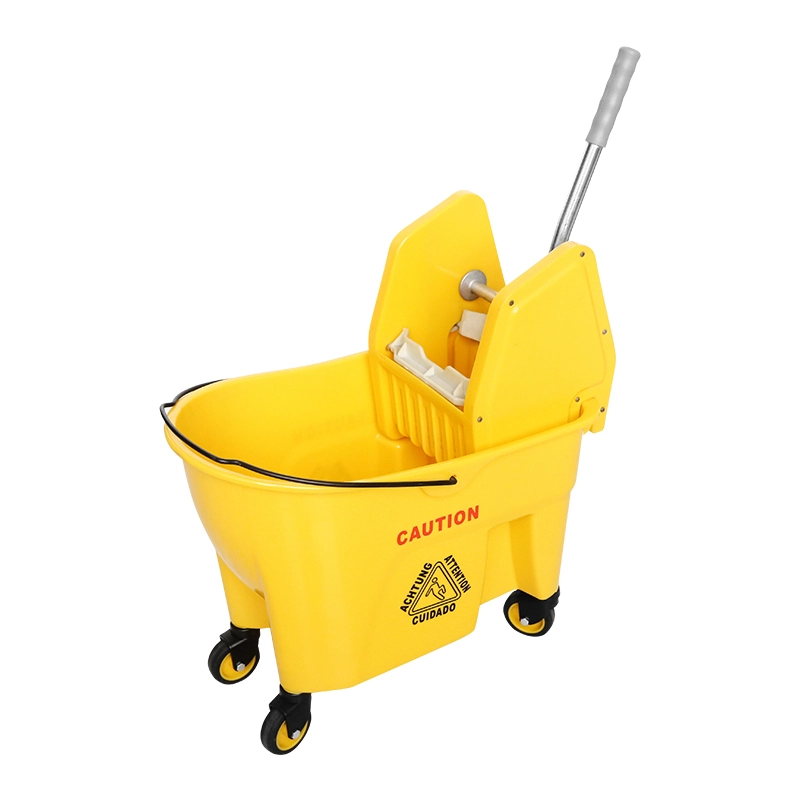 Mop Bucket Squeeze Water Cart Thickened Hotel Cleaning Floor Mop Bucket Hand Wash Free Water Squeezer Cloth Bucket Water Cart-1757590988116286 1