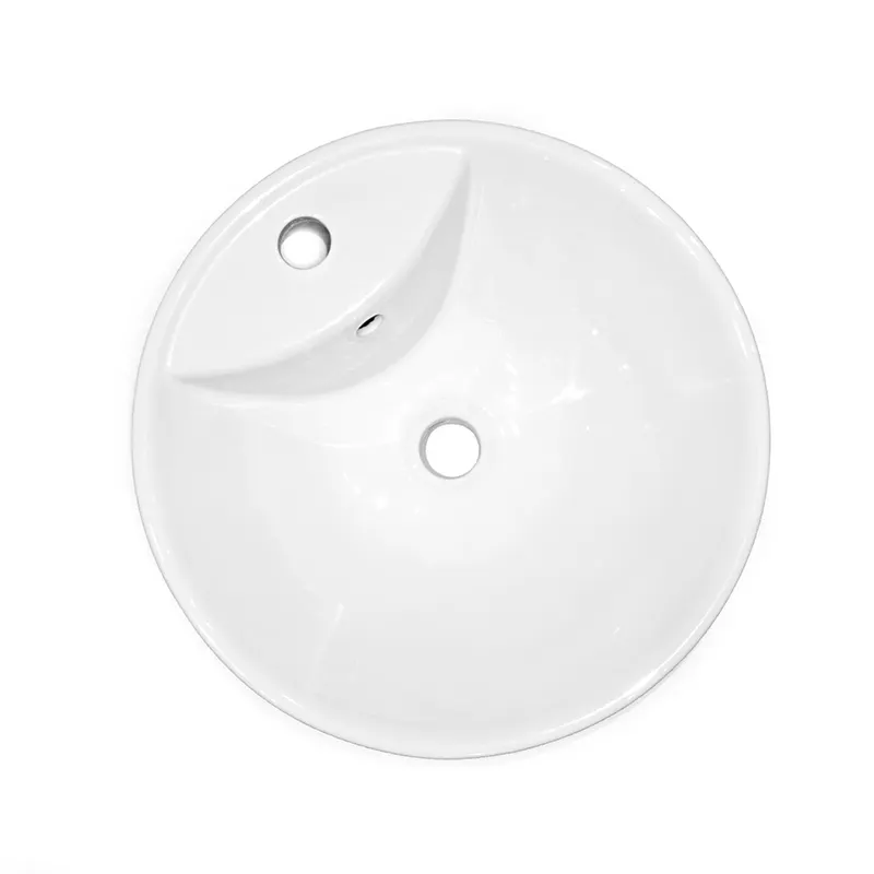Undermount Bathroom Sink for Workplace Circular Roundfree Design 2