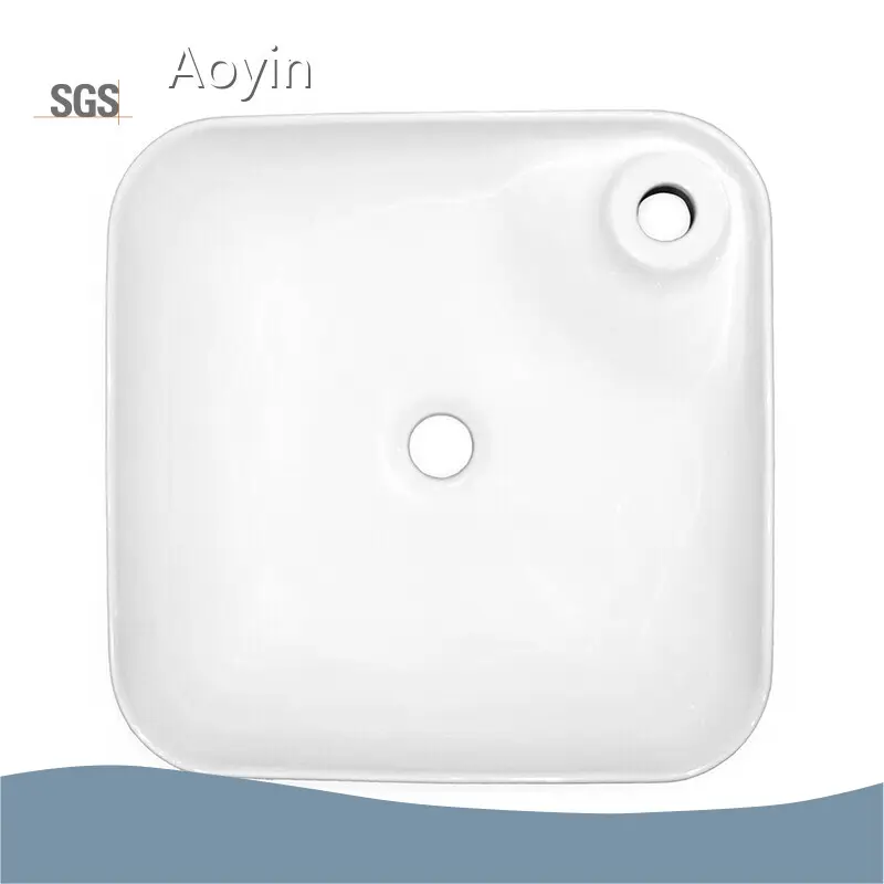 Hot Sellinground Ceramic Sink for Business Rectangular 16-1/2'' 1
