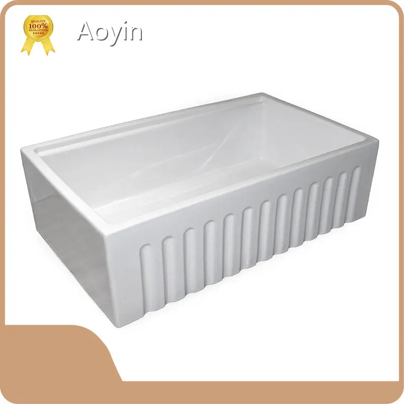 White Farmhouse Sink for Aquariums Rectangularfree Design 1