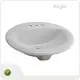Bepokekitchen Sink Double Bowl Drop in for Different Industries 8-1/4'' Ceramic 1