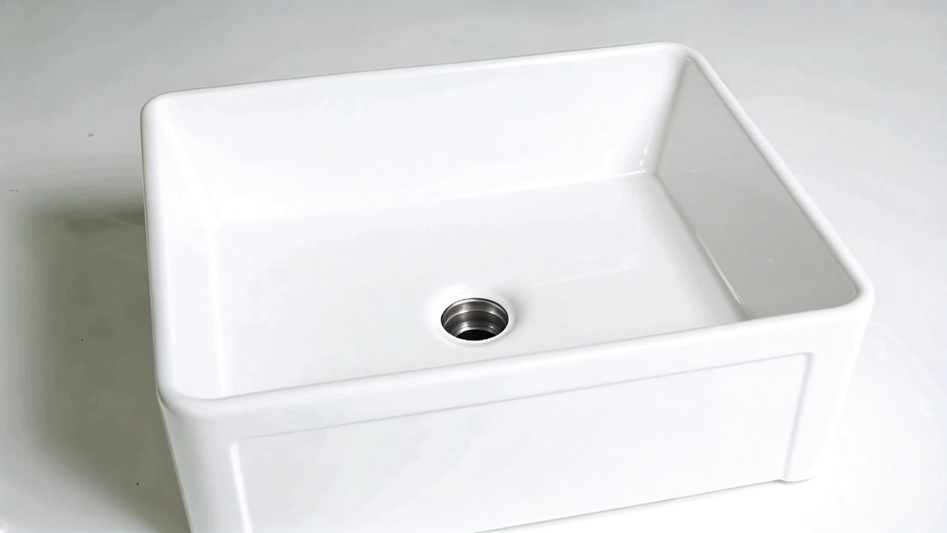 Ceramic apron kitchen sink vegetable sink embedded design perfectly fits the kitchen environment 1