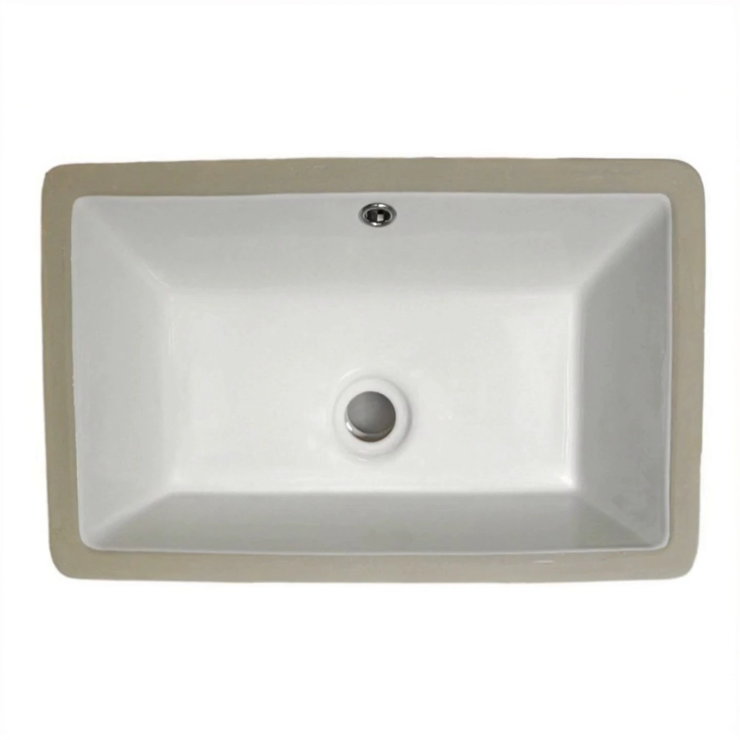 The undermount ceramic sink offers a large interior space suitable for daily hygiene activities 1
