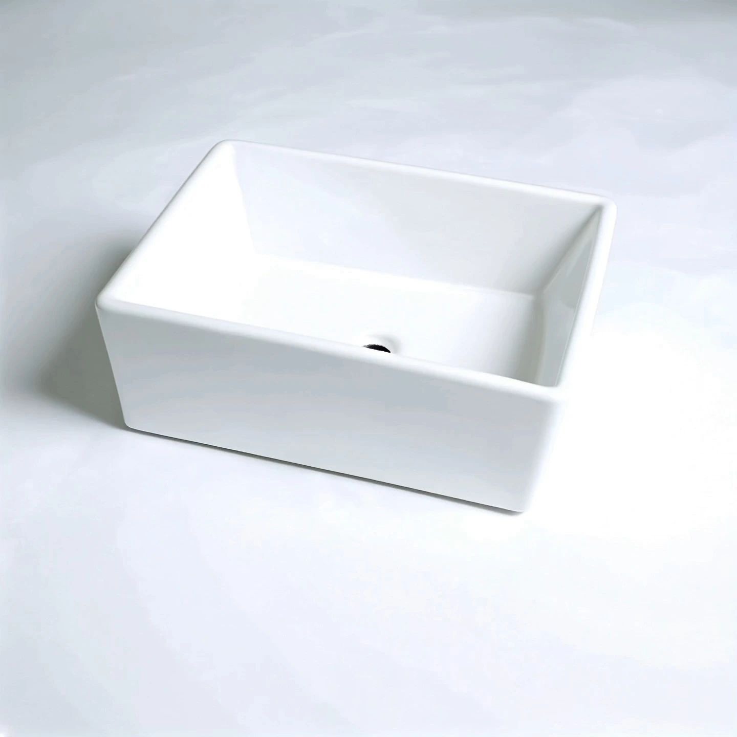 The rectangular apron kitchen sink in classic white makes the kitchen look brighter 1