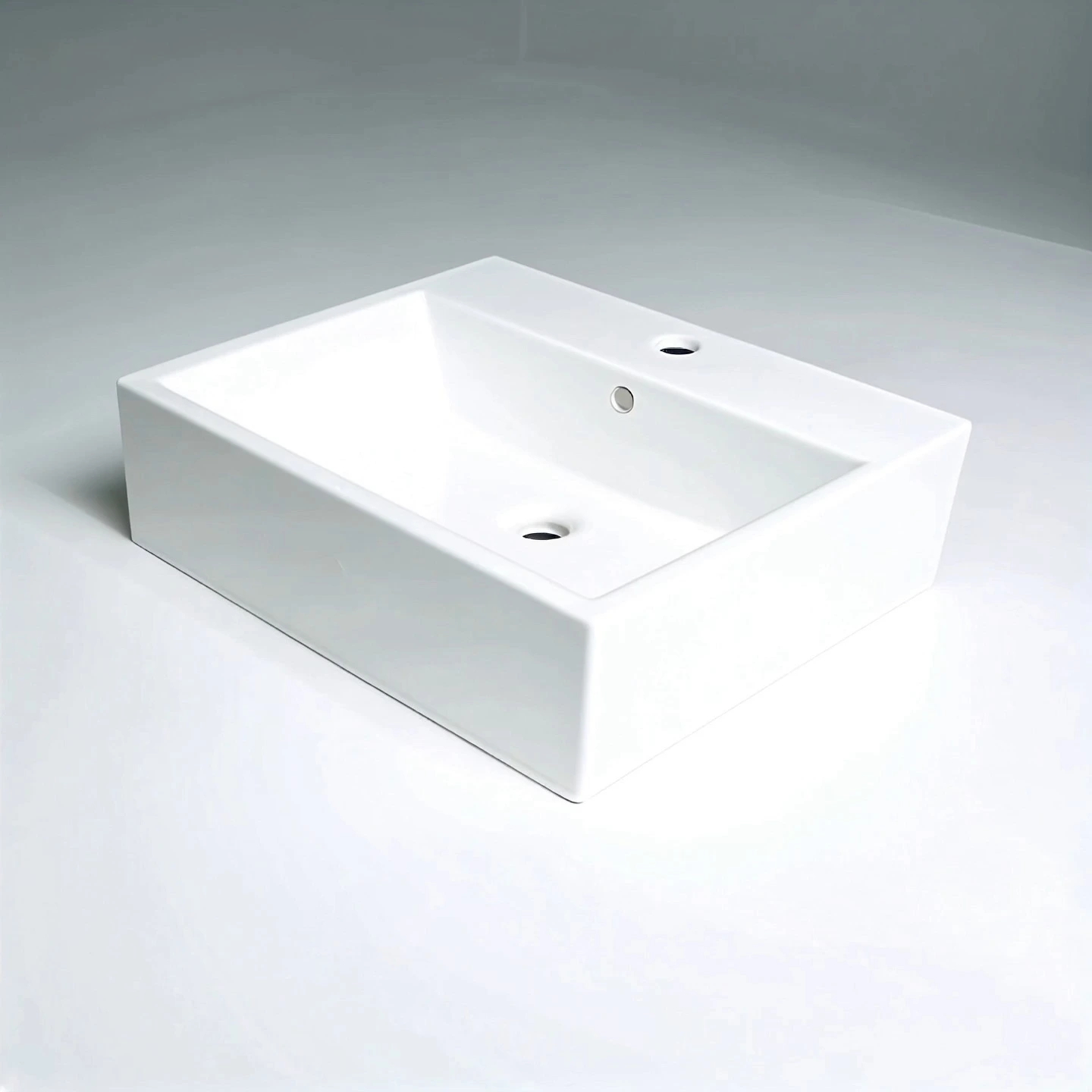 Above counter basin ceramic art sink rectangular suitable for modern decoration 1