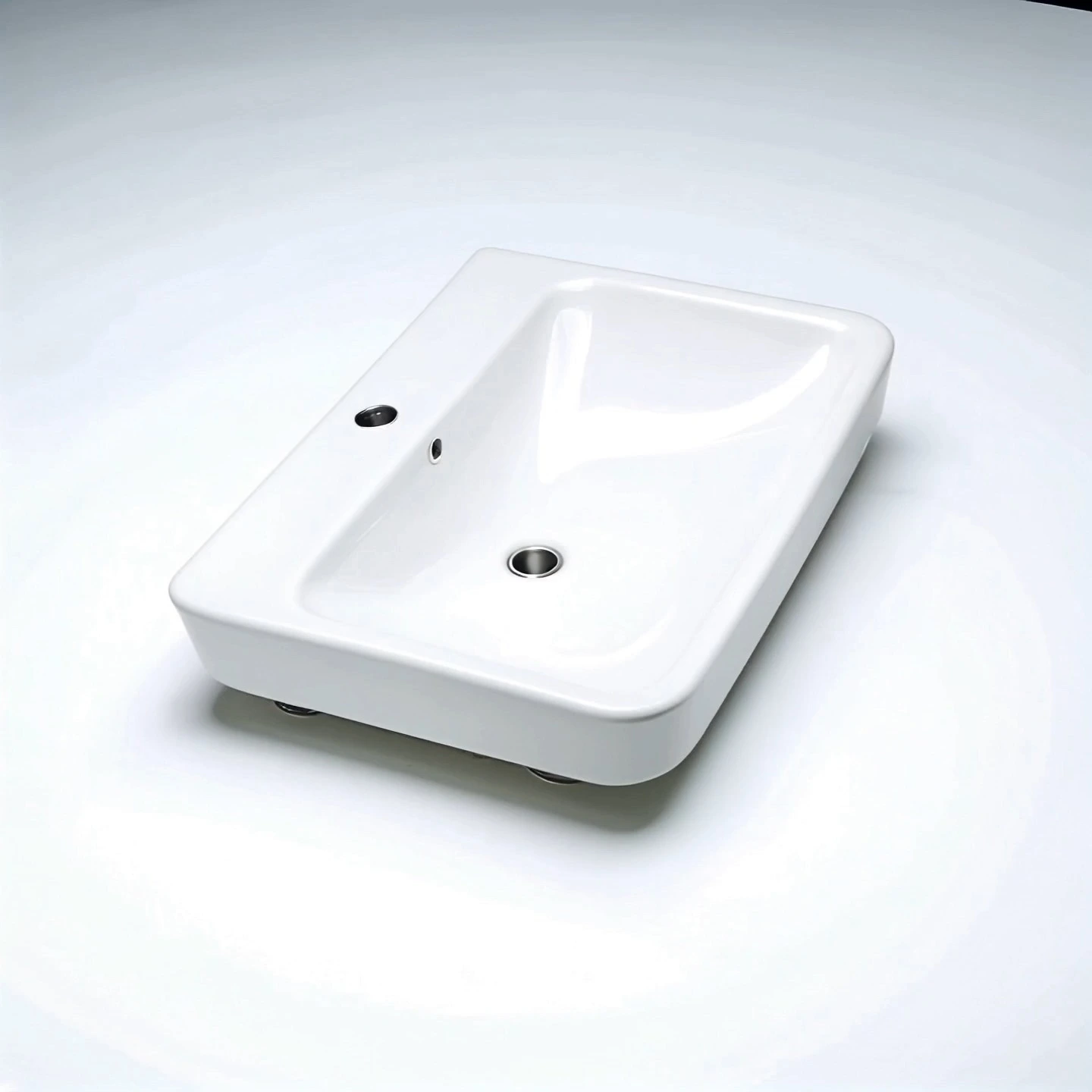 The countertop ceramic art sink is made of glass ceramic to add an artistic touch to the room 1