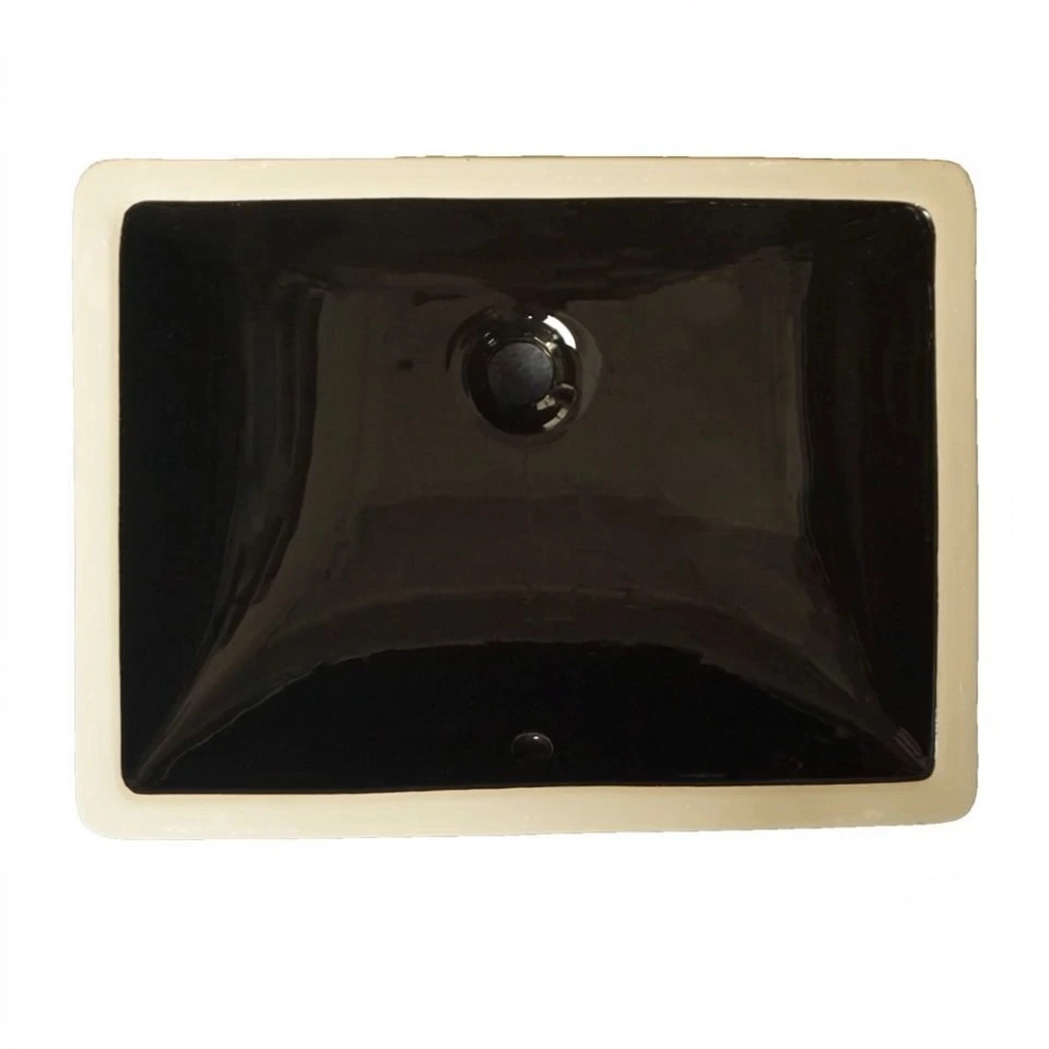 The undermount rectangular ceramic sink has a simple design that goes perfectly with any bathroom 1