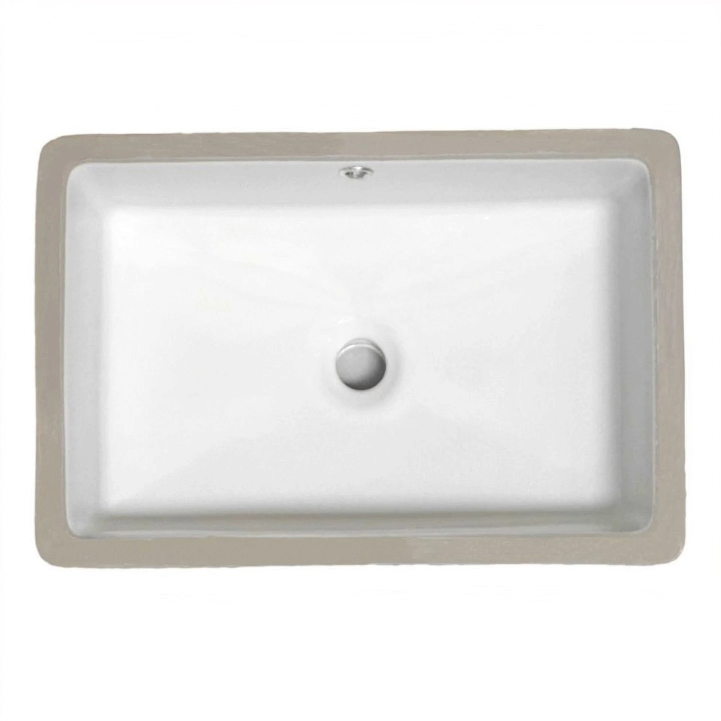 Undermount ceramic sink easy to clean bathroom sink recessed installation 1
