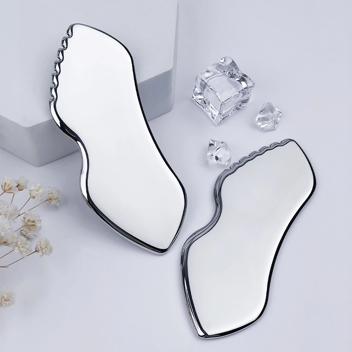 Premium Gear Stainless Steel Gua Sha - Enhance Skin Elasticity  Blood Circulation Multi - functional Skincare  Massage Aid 1
