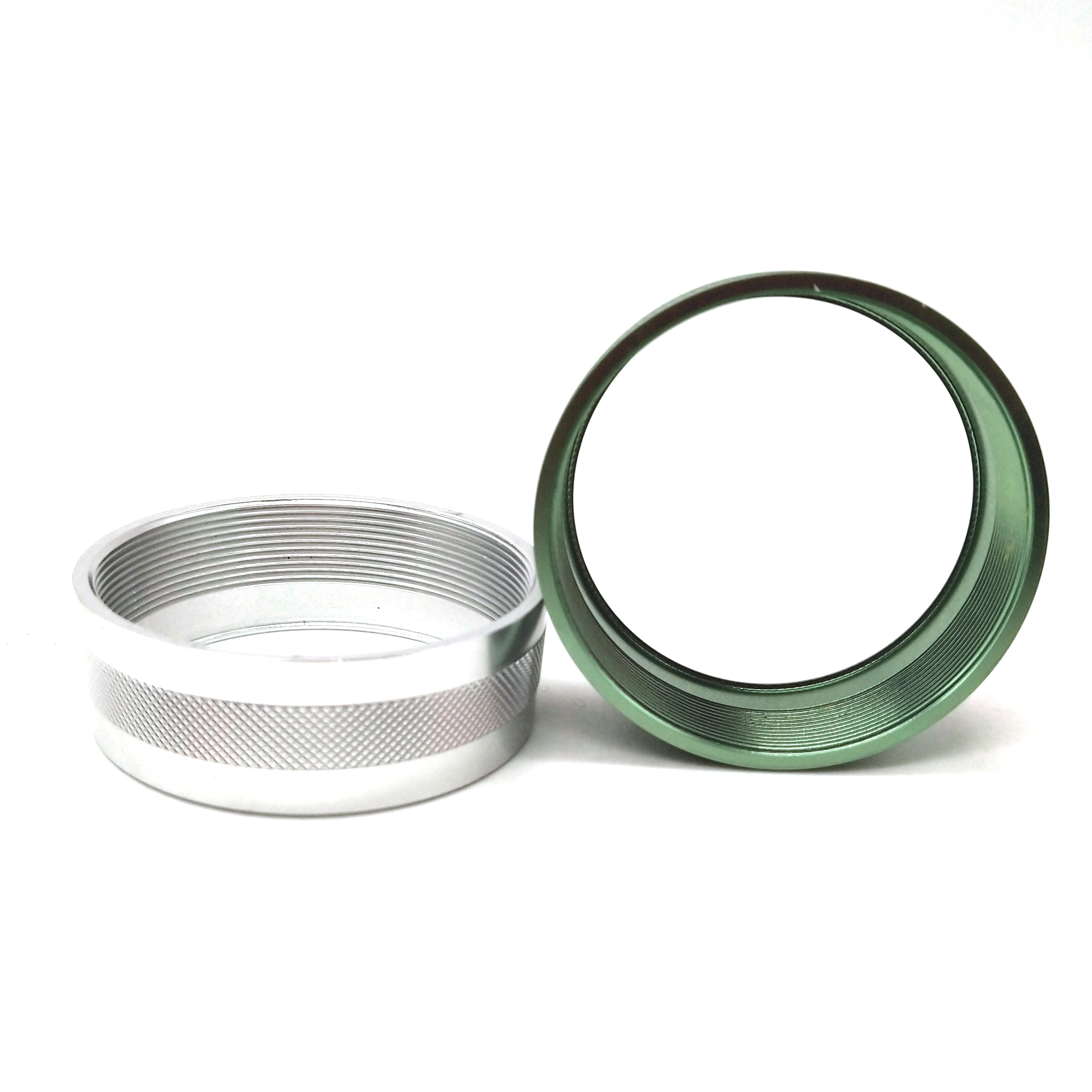 Aluminum Embossed Knob Parts Decorative Sandblasted With CNC Lathe Processing 1