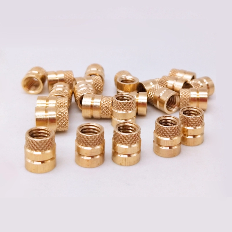 Knurled Copper Nut Parts Non-Standard CNC Lathe Processing 1