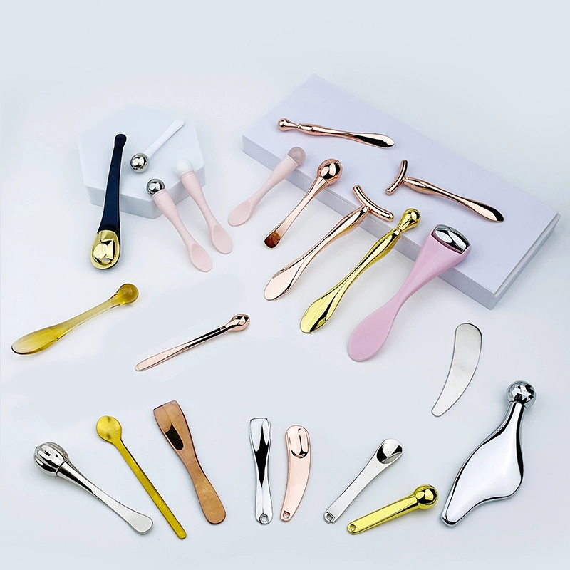 Rotatable Single Ball Spoon Cosmetic Spatula High Quality facial spoons Makeup Application & Scooping Tool Durable & Hygienic Beauty Accessory 1