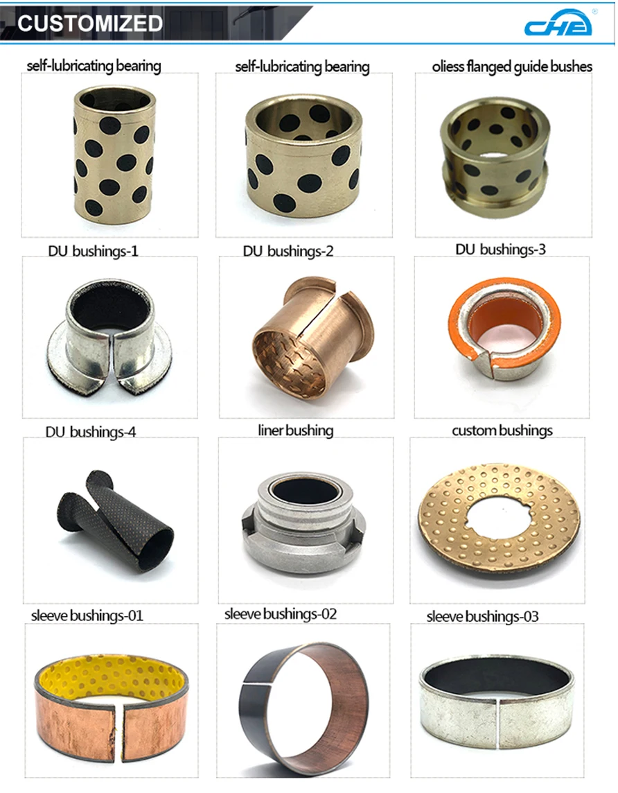 高品質の自己潤滑ブロンズグラファイトブッシュメタルブッシュベアリング 6